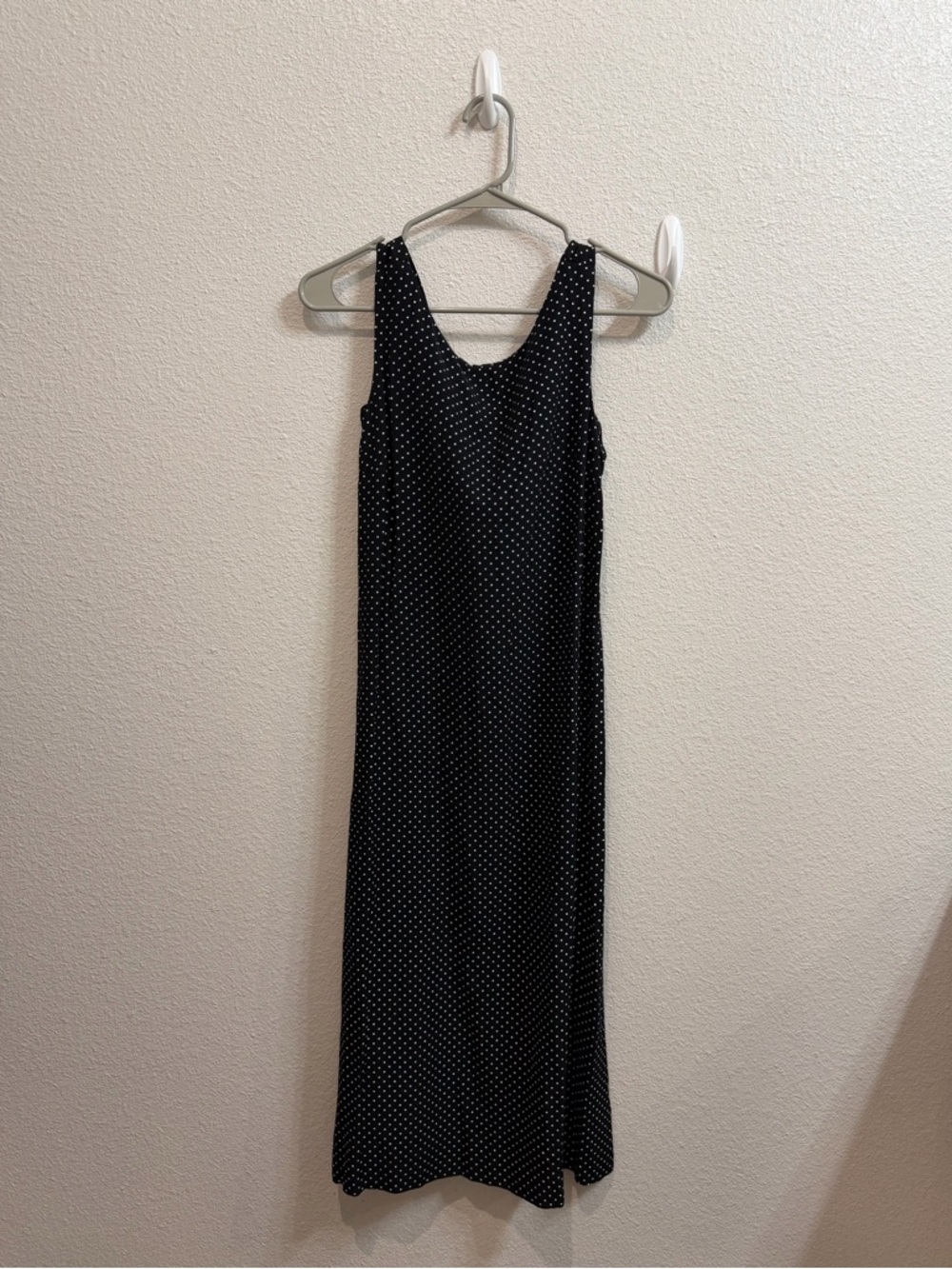 Quadra Black and White Polka Dot Midi Dress